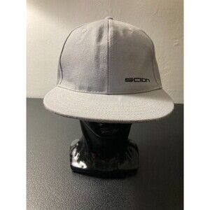 Scion Car Spell Out Box Logo Snapback Hat Cap Gray Adjustable Cotton